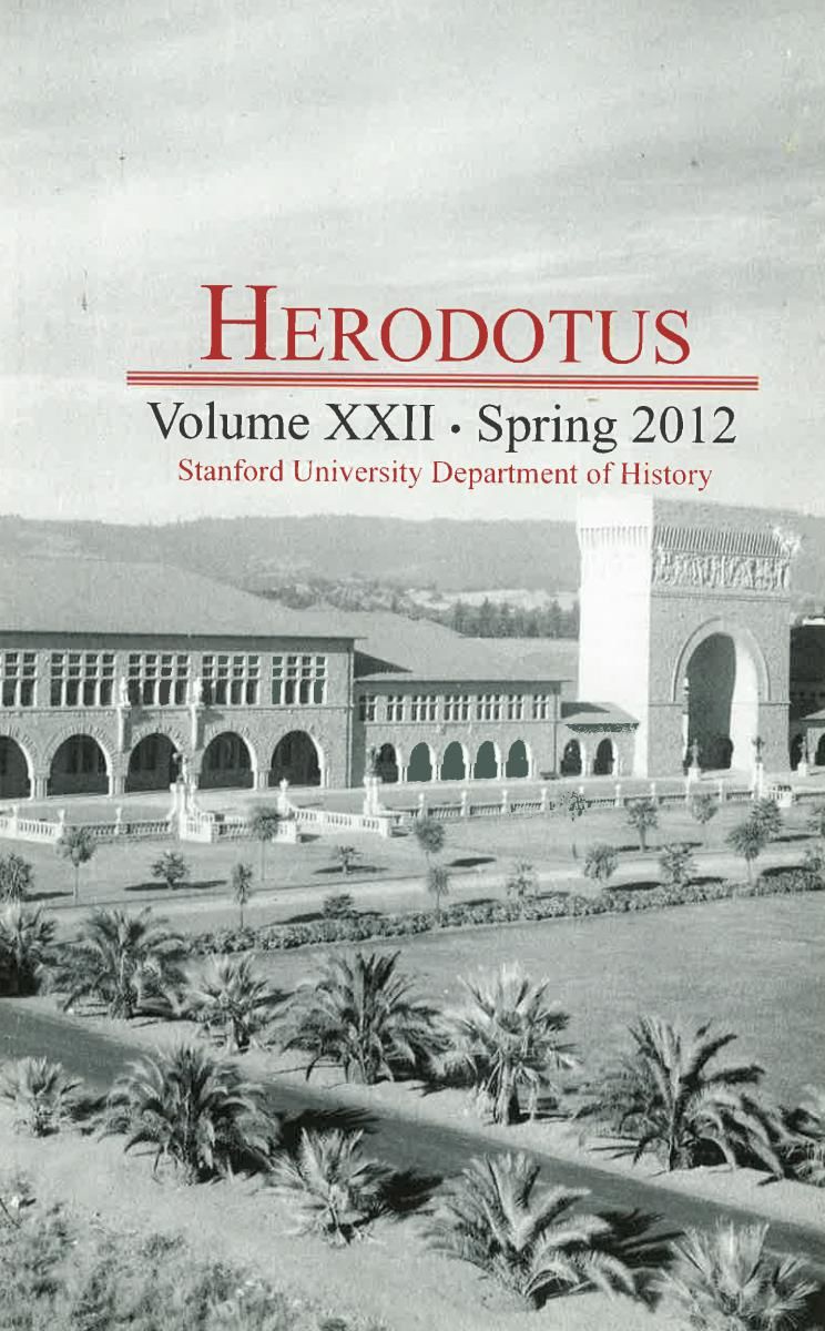 Herodotus - Volume XXII - Spring 2012