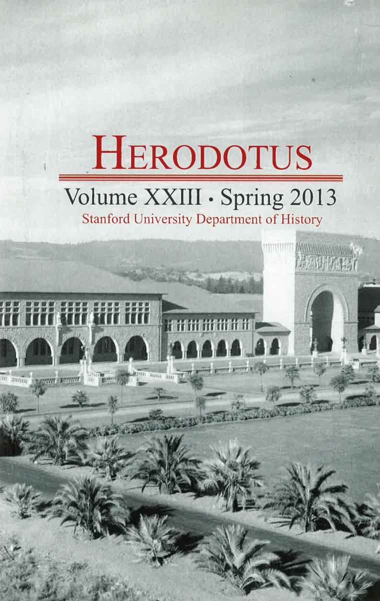Herodotus - Volume XXIII - Spring 2013